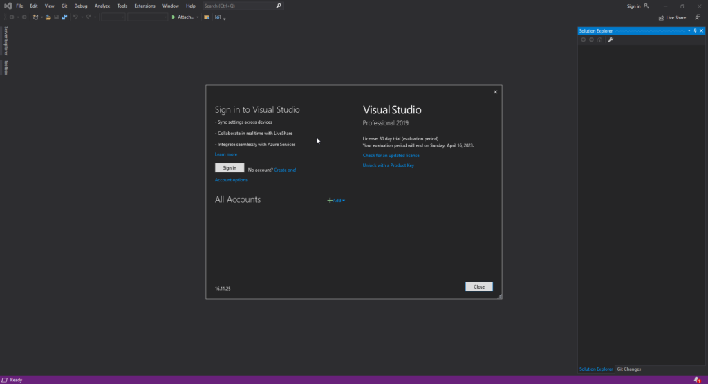 Activare Visual Studio 2019